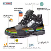 2024 vente chaude protection industrielle respirant botte de travail baskets décontractées chaussures de sécurité à bout en acier pour hommes