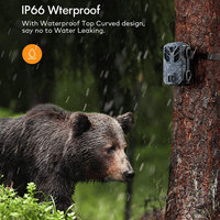 Caméra de surveillance de la faune avec vision nocturne vive, 40 LED IR, étanche, mise à niveau, 30MP, 4K, pour la chasse en plein air