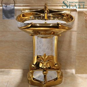 כלי סניטריים מוזהב שירותים סט שירותים בכל צבעי זהב טואלט קרמיקה סט שירותים - Product Image 4