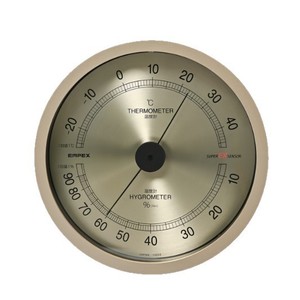 Thermomètre hygromètre mural rond EMPEX Super EX Sensor EX-2727 EX-2728 IP55 - Product Image 1