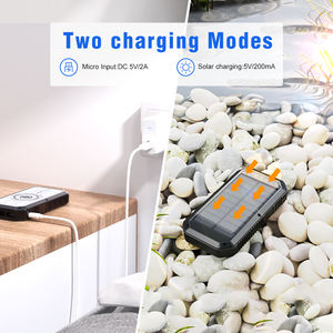 X-dragon — chargeur de batterie solaire étanche, 10000mah, batterie de voyage, avec double USB ABS, pour tous les téléphones - Product Image 2