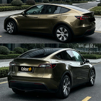 Película Protectora de Pintura TPU ColorXP Liquid Metal Shadow Gold, Autoadhesiva, Hidrofóbica, para Envoltura de Automóviles