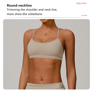 XW-TZ8347-2 tuta da Yoga attillata ispirata alla nuvola di reggiseno Casual ad asciugatura rapida pantaloni da corsa per il Fitness in tinta unita Set Yoga - Product Image 2