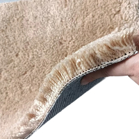 Hochfloriger Plüsch-Baumwollstoff mit Flauschiger Unterseite, Weicher Rutschfester Shaggy-Teppich für Zuhause, Schlafzimmer, Konferenzzentrum, Hotel und Ruhebereiche