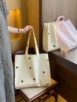 Precio de fábrica Logotipo personalizado Impreso Plástico Troquelado Gracias Carrier Compras Embalaje Bolsas de plástico Embalaje Gaement
