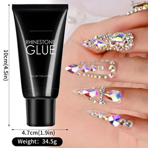 Gel adhésif super puissant 30g pour strass, bijoux, paillettes, cristaux, perles, diamants, gel colle pour ongles - Product Image 6