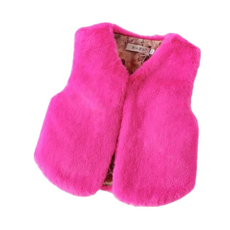 Manufacturer Wholesale Sophisticated Technology Kid Children's Vest Rabbit Fur Vest For Sale