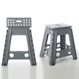 Tabourets en plastique pliants portables gris à vendre couleurs personnalisées disponibles pour chambre à coucher hôtel usage extérieur pliable pour appartement - Product Image 3