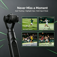 Stabilisateur de téléphone portable pliable à 3 axes, stabilisateur intelligent à suivi automatique, stabilisateur portable pour vlog sportif