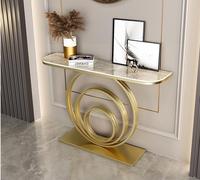 Table Console de luxe moderne avec dessus en marbre pour entrée Foyer salon ou hôtel-Meubles d'usine