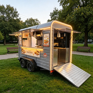 Remorque alimentaire de concession avec grande fenêtre de service, entièrement équipée, conforme aux normes européennes, certification DOT, remorque alimentaire type caravane - Product Image 6