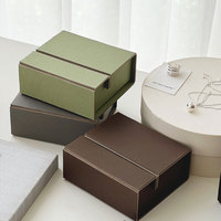 Boîte à bijoux OEM 50 pièces, couvercle rabattable, carton rigide, pour bagues, colliers, boucles d'oreilles, emballage pour la Saint-Valentin, mariage, cadeau