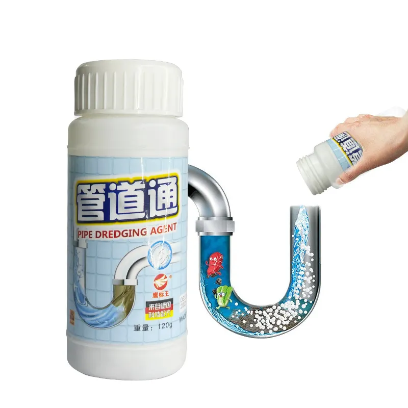 OEM potente idraulico strumenti di dragaggio cucina lavandino wc scarico acque reflue detergente blocco tubo agente di dragaggio