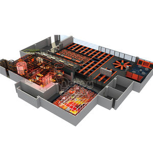 Terrain de jeux intérieur standard européen OEM Parc de trampoline commercial pour enfants et adultes fabriqué pour les parcs d'attractions intérieurs - Product Image 4