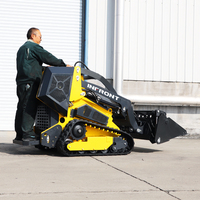 Günstiger, hocheffizienter Mini-Kompakt-Raupenlader, Skid-Steer-Lader, China Mini-Raupendumper mit