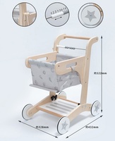 Blocs de construction multifonctionnels simples blancs, perles, instrument de musique à percussion, trotteur en bois pour enfants KT1144