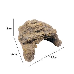 Lussuosa Grotta Decorativa per Rettili, Piattaforma di Prendisole in Plastica Simulazione Roccia, Resistente ed Ecologica per Piccoli Animali - Product Image 5