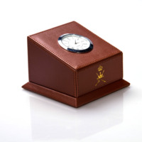 Accessoires de Table en cuir PU marron pour Set de bureau, 5 pièces
