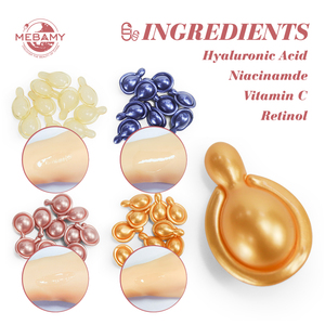 Meilleure capsule pour le visage Sérum anti-âge pour la peau Niacinamide Vitamine C <span class=keywords><strong>Acide</strong></span> <span class=keywords><strong>hyaluronique</strong></span> Capsules de sérum de marque privée - Product Image 3