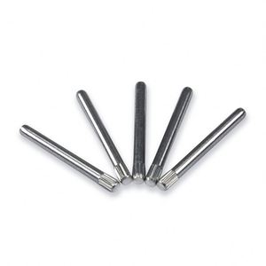 Goupille droite moletée en acier inoxydable 304, diamètres 2mm, 3mm, 4mm, couleur argent, certifiée ISO 9001, personnalisable, prix usine OEM - Product Image 1