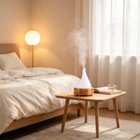 Diffuseur d'arômes ultrasonique de bureau, lumière nocturne colorée, machine à parfum aux huiles essentielles, humidificateur d'aromathérapie domestique