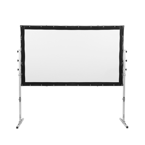 4:3 Ratio 250" Deluxe Fast Folding <strong>Projector</strong> <strong>Screen</strong> <strong>Stand</strong> - Product Image 1