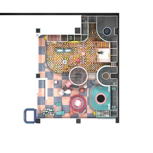 Aire de jeux intérieure pour enfants, mini-labyrinthe d'amusement pour bébés, design personnalisé OEM, jeux doux pour enfants - Product Image 4