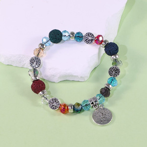 Commercio all'ingrosso nuovo albero della vita braccialetto di perline stile Vintage turco occhi azzurri Fatima occhi di palma demone per braccialetti di fascino del partito - Product Image 4