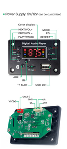 Placa decodificadora de altavoz de música con reproductor de MP3 con módulos de audio de pantalla digital LED - Product Image 2