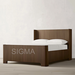 Modern Solid Oak Wooden <b>Bed</b> Convertible for Indoor Stylish <b>Storage</b> Feature Bedrooms Mall & Hotel Use SG4-25826B Indoor <b>Bed</b> Wood - Product Image 5