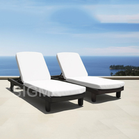 Six Sence exceptionnel ensemble de jardin Chaise longue métal aluminium moderne canapés d'extérieur pour patio extérieur meubles en métal