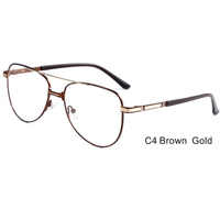 Nueva Llegada: Montura de Gafas Retro de Moda, Lentes para Hombre, Diseño de Montura Metálica, Gafas Ópticas