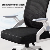 Chaises de bureau Chine : Chaise ergonomique à dossier haut entièrement en maille avec appui-tête réglable – Spécifications
