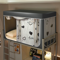 Moustiquaire de lit pour dortoir étudiant, support monobloc, rideau occultant pour lit simple, lit superposé supérieur et inférieur