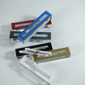 Wholesale Acrylic Mezuzah Case Custom Logo Silk-<b>Screen</b> Printed Judaica Lucite Scroll Storage Box for Jewish Religious Use - Product Image 5