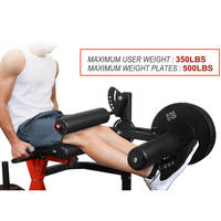 Extension des jambes et machine à boucler les plaques chargées presse à jambes tout en un équipement de musculation banc de musculation entraînements du bas du corps
