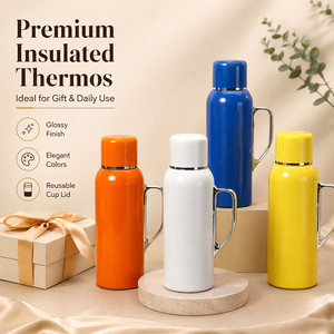 Bouteille isotherme en acier 316 avec affichage de température mécanique, logo personnalisé, pour la maison, les voyages, les cadeaux, avec infuseur à thé. - Product Image 1