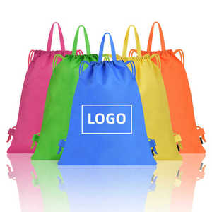 Custom Logo Practical Non-Woven <b>Waterproof</b> <b>Drawstring</b> Gym <b>Bags</b> / Sport <b>Drawstring</b> Backpack - Product Image 1