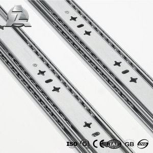 Side Mount rails theo dõi glides chống nghiêng Interlock ngành công nghiệp đồ nội thất 10mm 100 gói mở rộng đầy đủ thép nhôm ngăn kéo trượt - Product Image 2