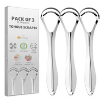 Nouveau Style 100% acier inoxydable large Double couche langue grattoir nettoyant soins bucco-dentaires hygiène langue outil de nettoyage ou adultes