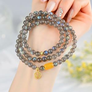 Vente en gros <span class=keywords><strong>de</strong></span> pierre <span class=keywords><strong>de</strong></span> <span class=keywords><strong>lune</strong></span> grise en cristal naturel mot <span class=keywords><strong>de</strong></span> bénédiction bracelet à trois cercles nouveau bracelet féminin <span class=keywords><strong>de</strong></span> <span class=keywords><strong>la</strong></span> mode chinoise - Product Image 1