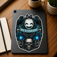 Stiker Anime Seram Dekorasi Halloween Stiker Manga Kustom Stiker Anime 3D Lenticular untuk Laptop Kulkas Mobil