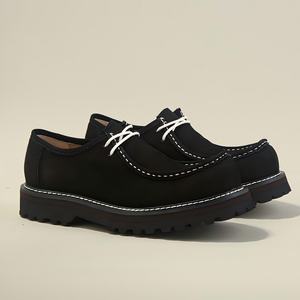 Zapatos Casuales de Cuero para Hombre, Impermeables, con Cordones, Punta Redonda, para Caminar y Uso en Exteriores - Product Image 4