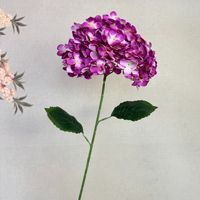 288 pétales de fleurs d'hortensia artificielles en soie, têtes de fleurs d'hortensia avec tiges pour les centres de table de mariage, la décoration de la maison et des fêtes