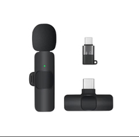 Microphones sans fil professionnels pour téléphone, microphones cravate sans fil magnétiques, microphones professionnels sans fil avec longue durée de vie de la batterie