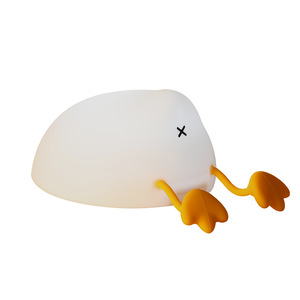 Duck Bottom Silicone Cartoon Design <strong>Childrens</strong> Gift Bedside Desk Ornament Atmosphere Light USB Three-Gear Pat <strong>Lamp</strong> - Product Image 5