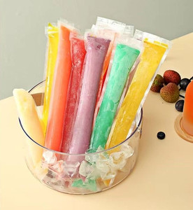 Sacs à Popsicle et Crème Glacée en Plastique Transparent Jetables, Sans BPA, avec Fermeture Éclair pour Congélation, Impression Personnalisée - Product Image 5