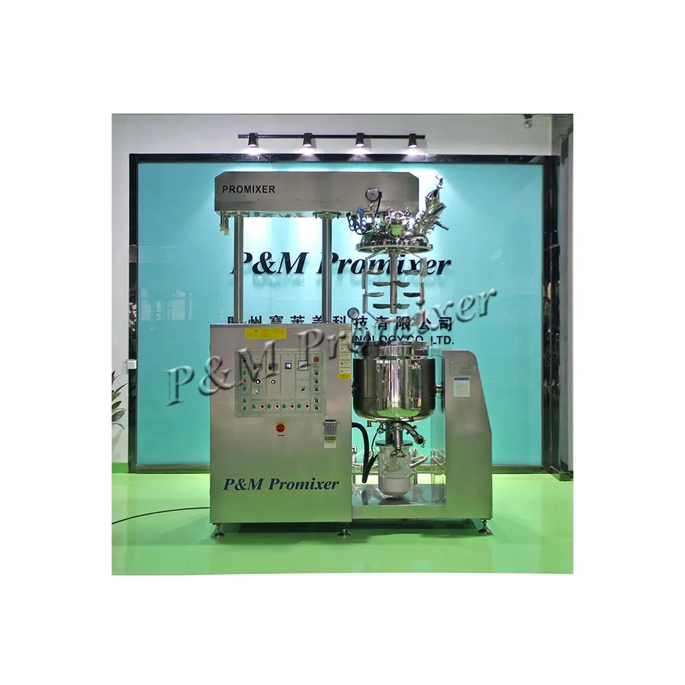 Promixer 50L 100L 200L hidrolik kaldırma vakum emülgatör mikseri makine kozmetik krem turbo emülgatör