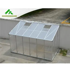 农业侧墙温室铝框架PC聚碳酸酯板花园倾斜到温室