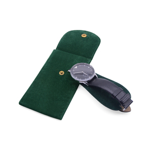FORTE - Bolsa de Almacenamiento para Relojes de Lujo, Elegante, de Terciopelo Azul, con Logotipo Personalizado, de Alta Gama, al por Mayor - Product Image 3
